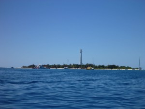 Arrivée sur l'île du phare Amédée