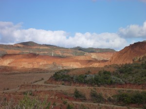 Les paysages désolants des mines de nickel (alentours de Canala)