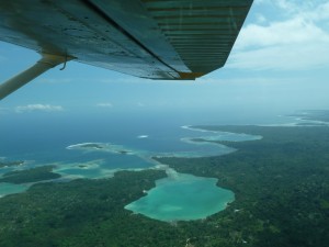 Au-dessus de l'île d'Efate