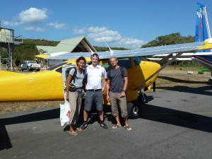 Avec notre jeune pilote...