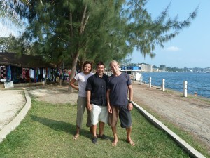 Avec Thomas sur le front de mer de Port Vila