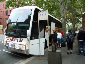 ...nous filons prendre le bus en direction de Melbourne !