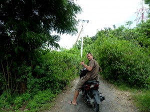 Le scooter, moyen de transport idéal sur l'île !